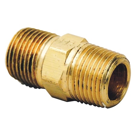 1/8 Inch MIP Brass Hex Nipple